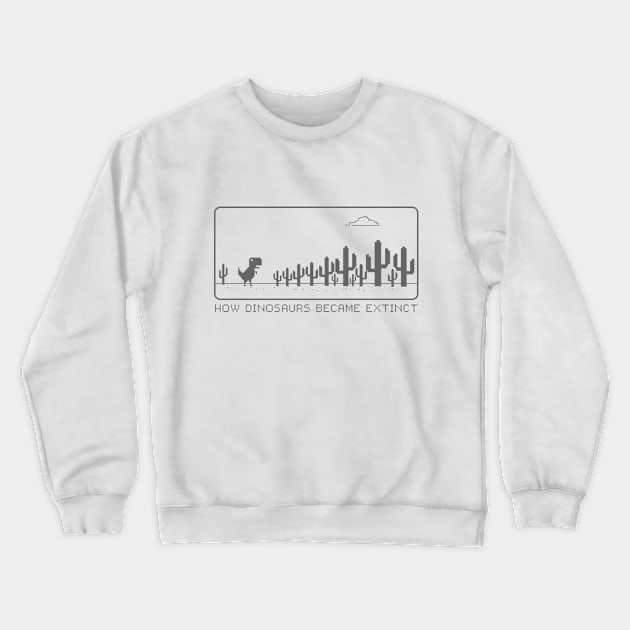 Dinosaurs Crewneck Sweatshirt by Ivankabral